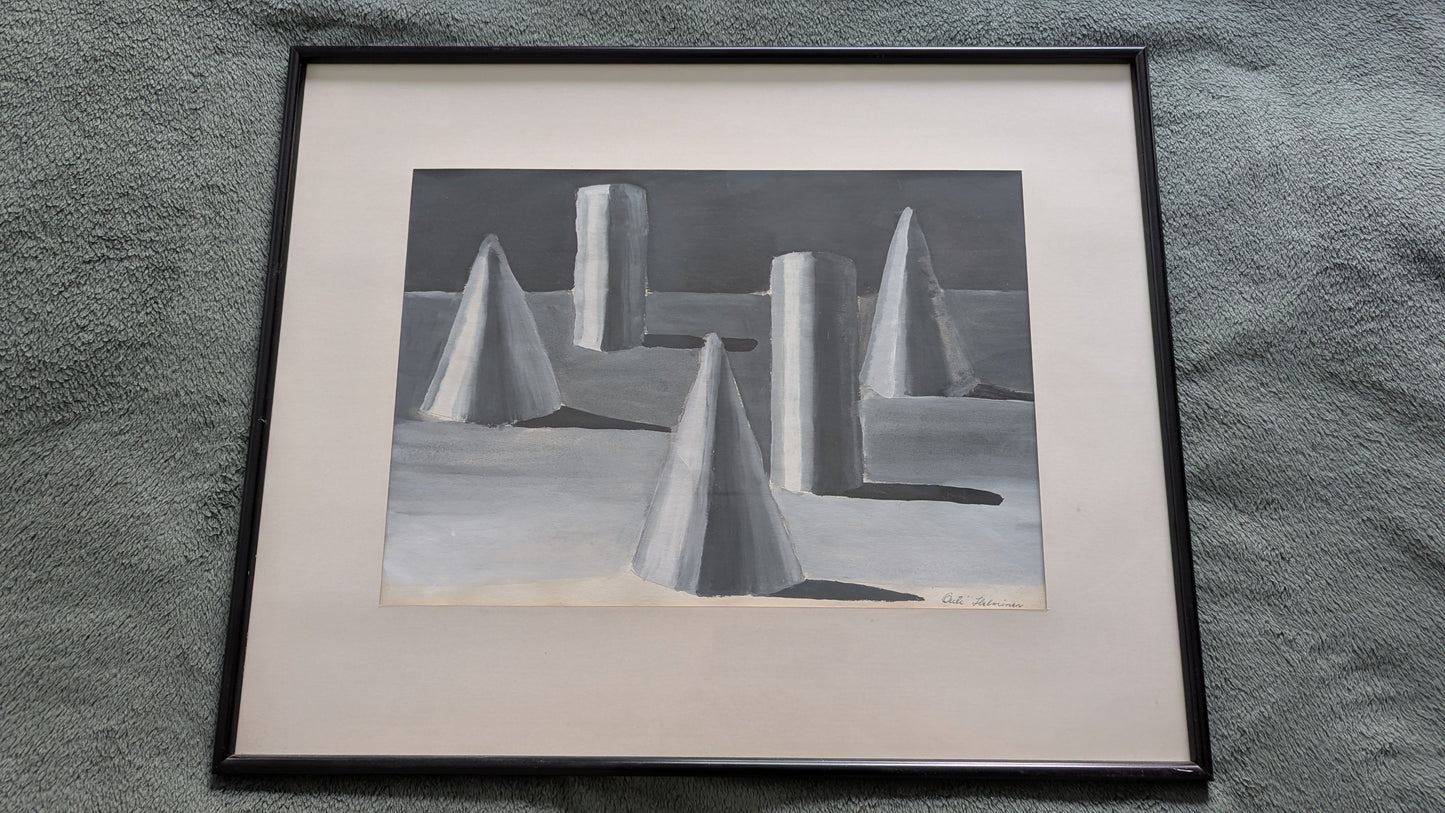 Outi Helminen - Signeerattu Akvarellimaalaus