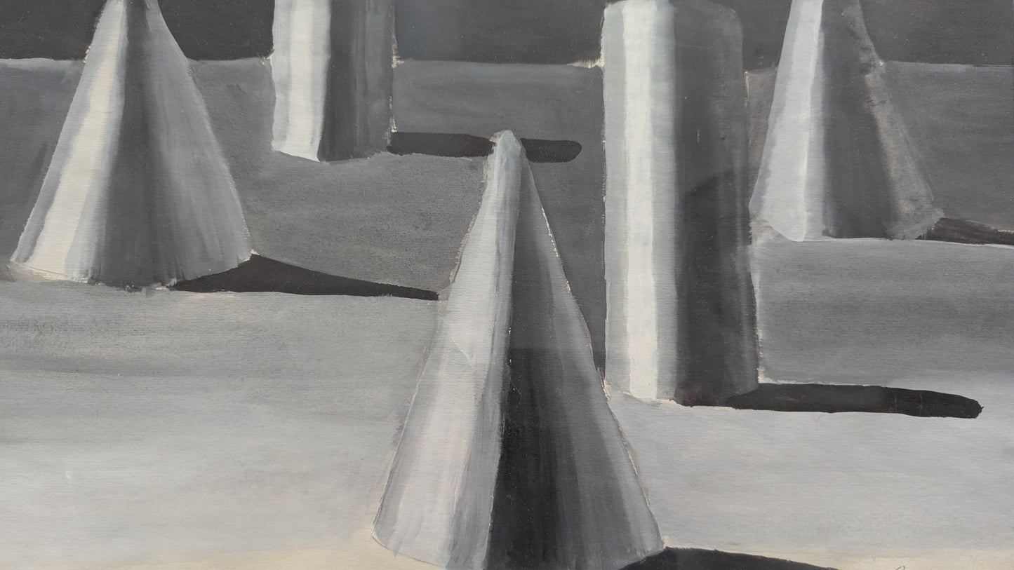 Outi Helminen - Signeerattu Akvarellimaalaus