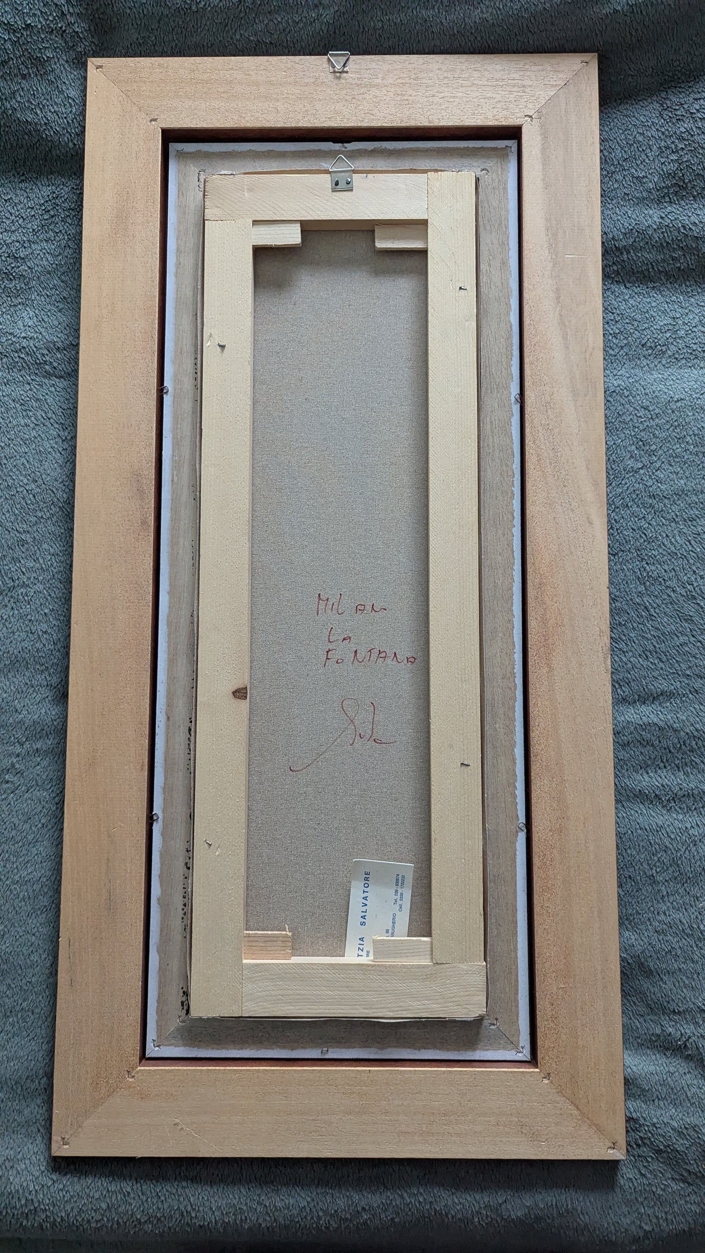 Sitzia Salvatore - Milan La Fontana (Signeerattu Öljyvärimaalaus)