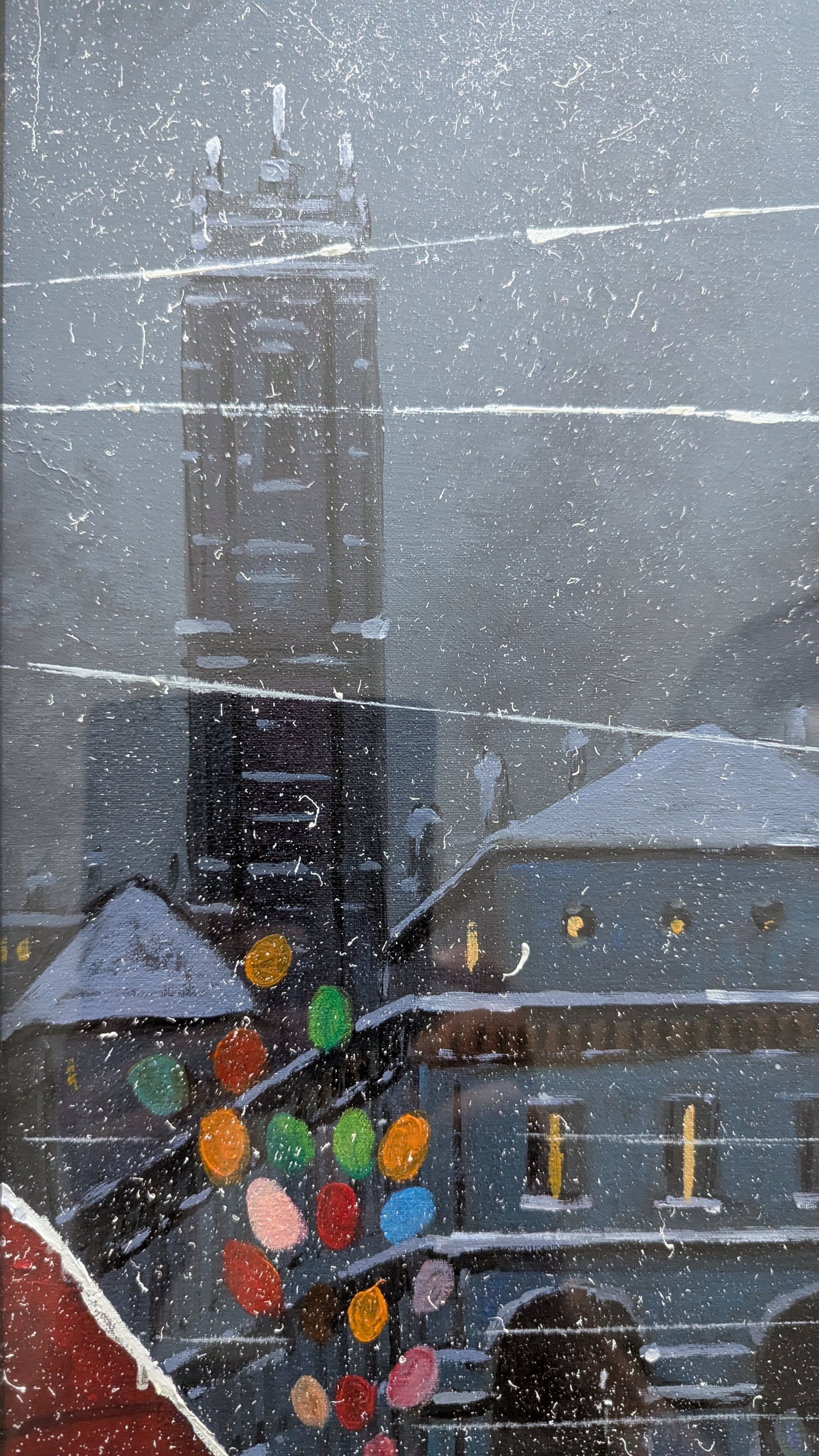 Sitzia Salvatore - Mercato a Milan (Signeerattu Öljyvärimaalaus)