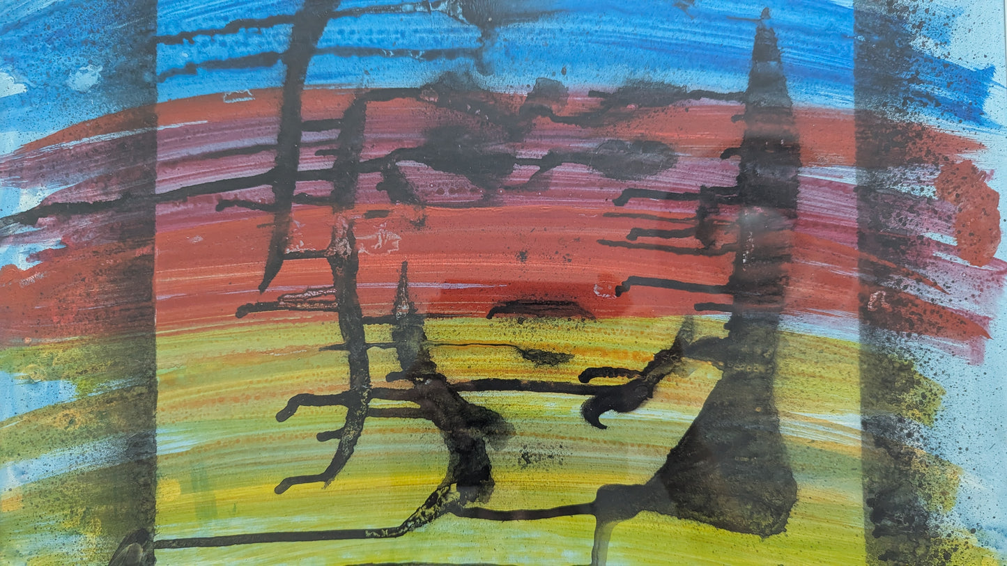 Aho - Signeerattu Akvarellimaalaus (1967)