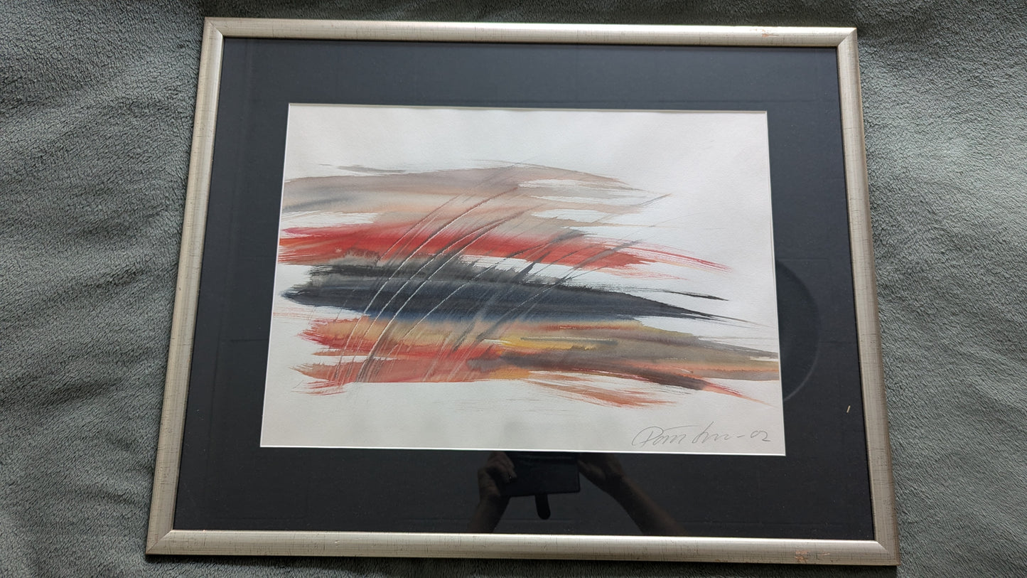 Päivi Suomi - Signeerattu Akvarellimaalaus (ISO, 2002)