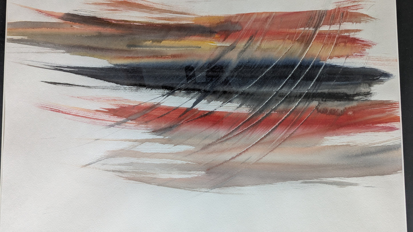 Päivi Suomi - Signeerattu Akvarellimaalaus (ISO, 2002)