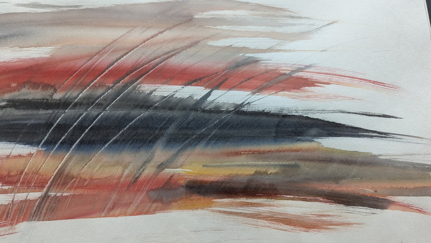 Päivi Suomi - Signeerattu Akvarellimaalaus (ISO, 2002)