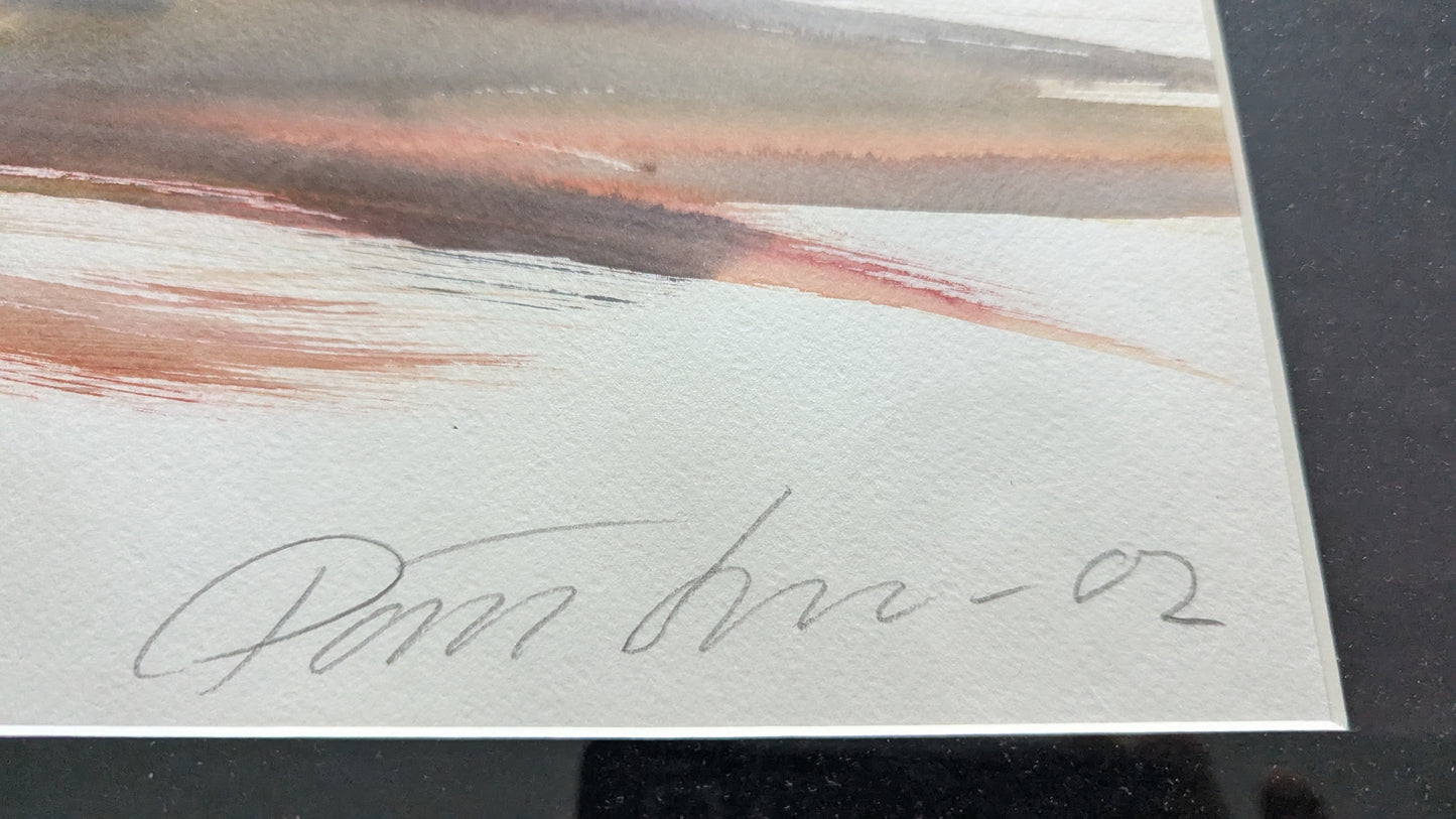 Päivi Suomi - Signeerattu Akvarellimaalaus (ISO, 2002)