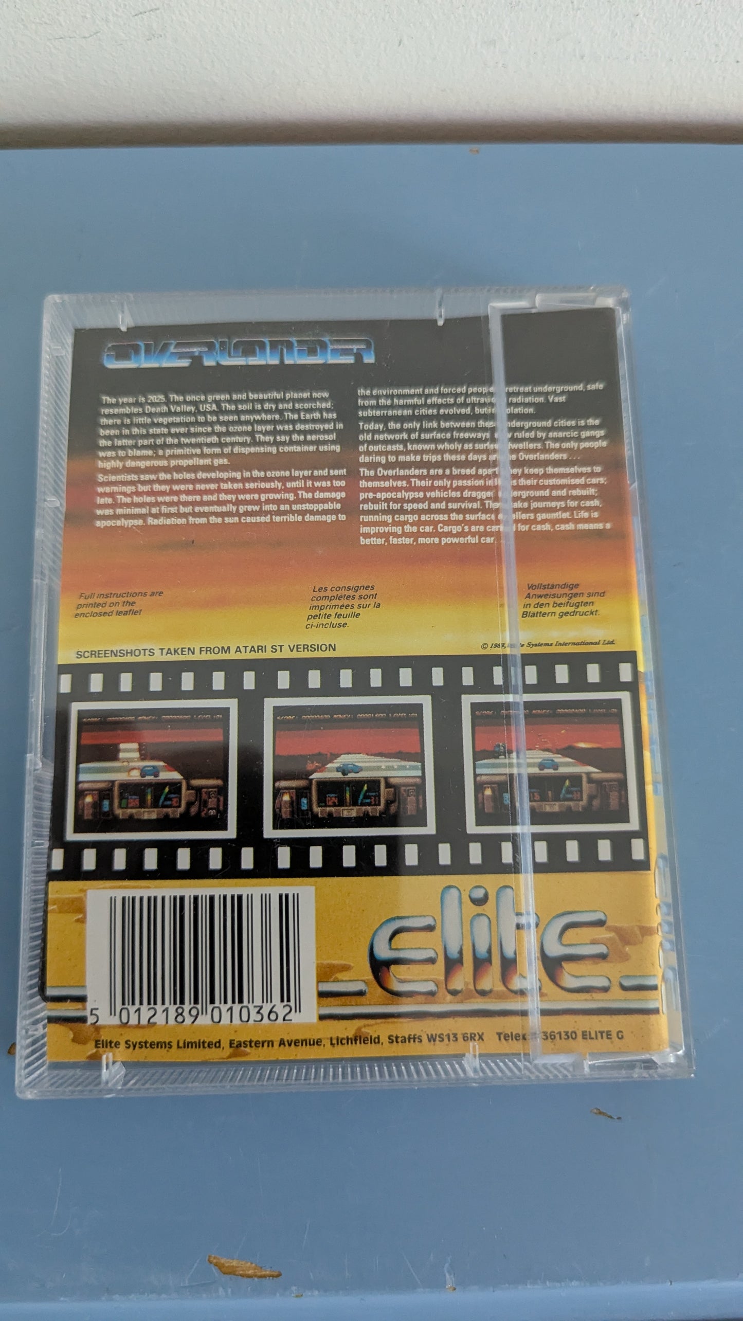 Elite Systems Ltd - Overlander (Spectrum, Kasetti, Ohjeet)