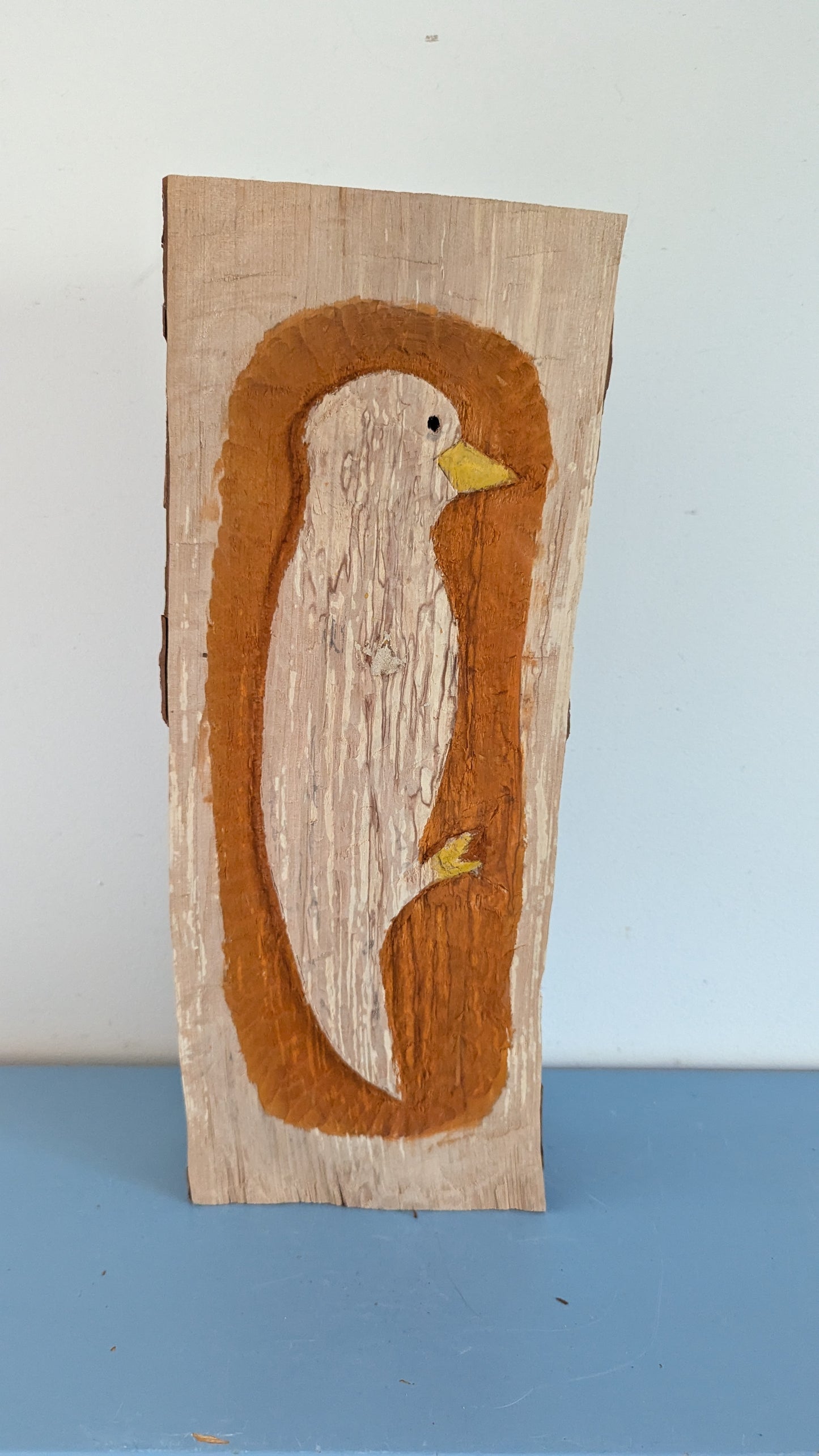 Kalevi Sundell - Tikan Koti (Signeerattu Puuveistos, 2008)