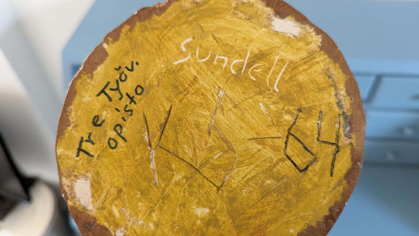 Kalevi Sundell - Kipsipatsas (Signeerattu, 1964)