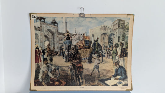 Opetustaulu - Intialaiset (Olle Hagdahl, Esselte, Stockholm)