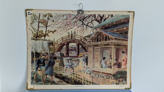 Opetustaulu - Japanilaiset (Olle Hagdahl, Esselte, Stockholm)