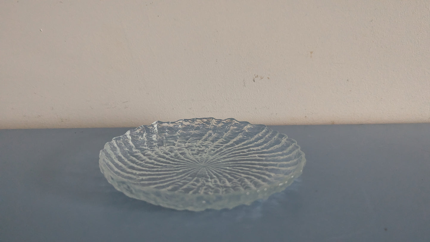 Riihimäen Lasi Kehrä Leivoslautanen / Leipälautanen (1975-1980, Nanny Still)