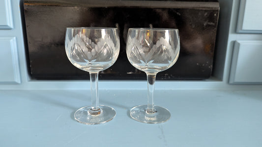 Riihimäen Lasi - Lahja Väkeväviinilasi (2kpl, 1938-1949)