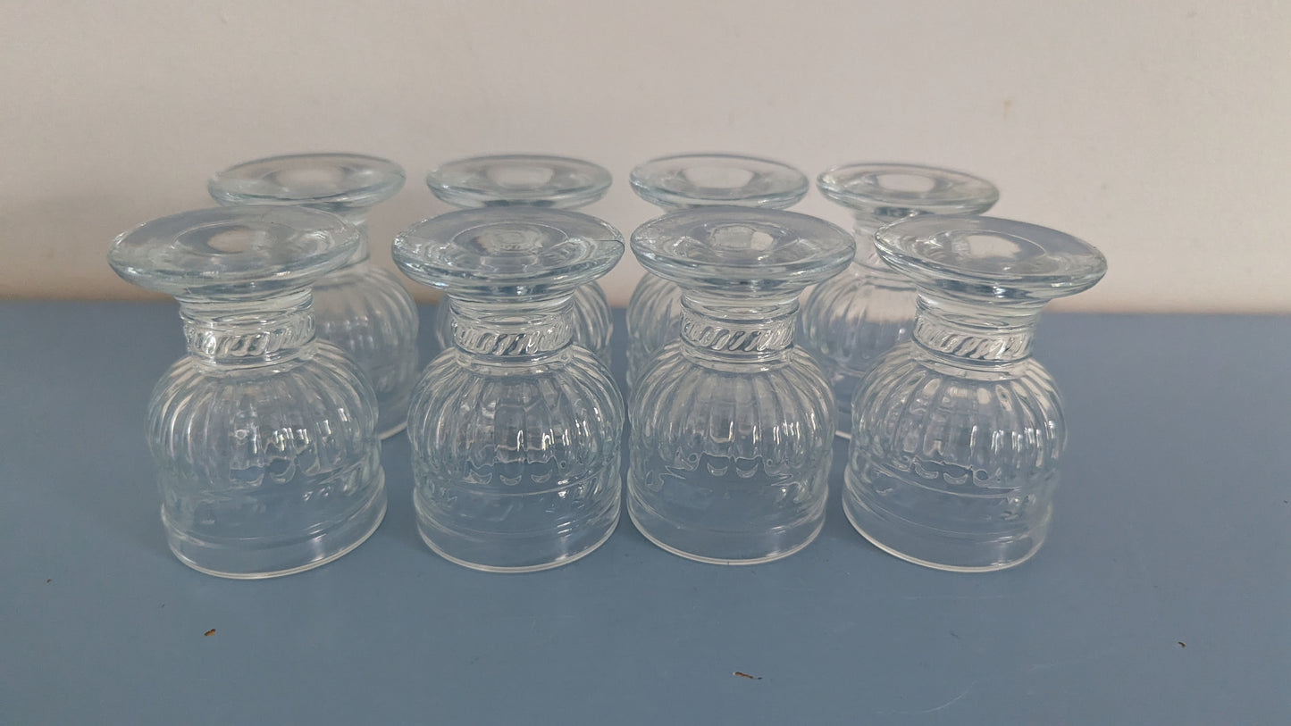 Riihimäen Lasi Olga Pikkulasi / Munakuppi / Snapsilasi (8kpl)