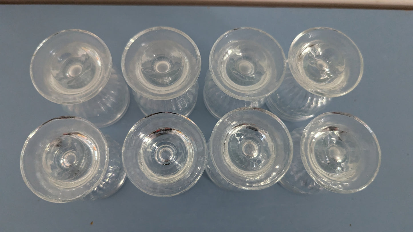 Riihimäen Lasi Olga Pikkulasi / Munakuppi / Snapsilasi (8kpl)