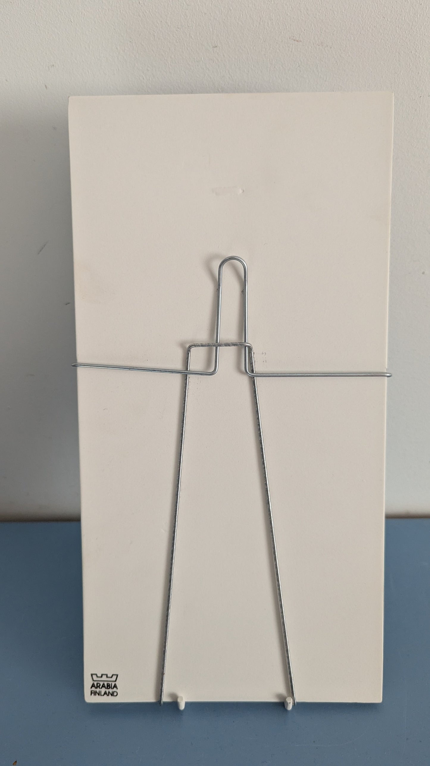 Arabia Ihminen ja Luonto - Onkija Seinälaatta (Alkuperäisessä Pakkauksessa)