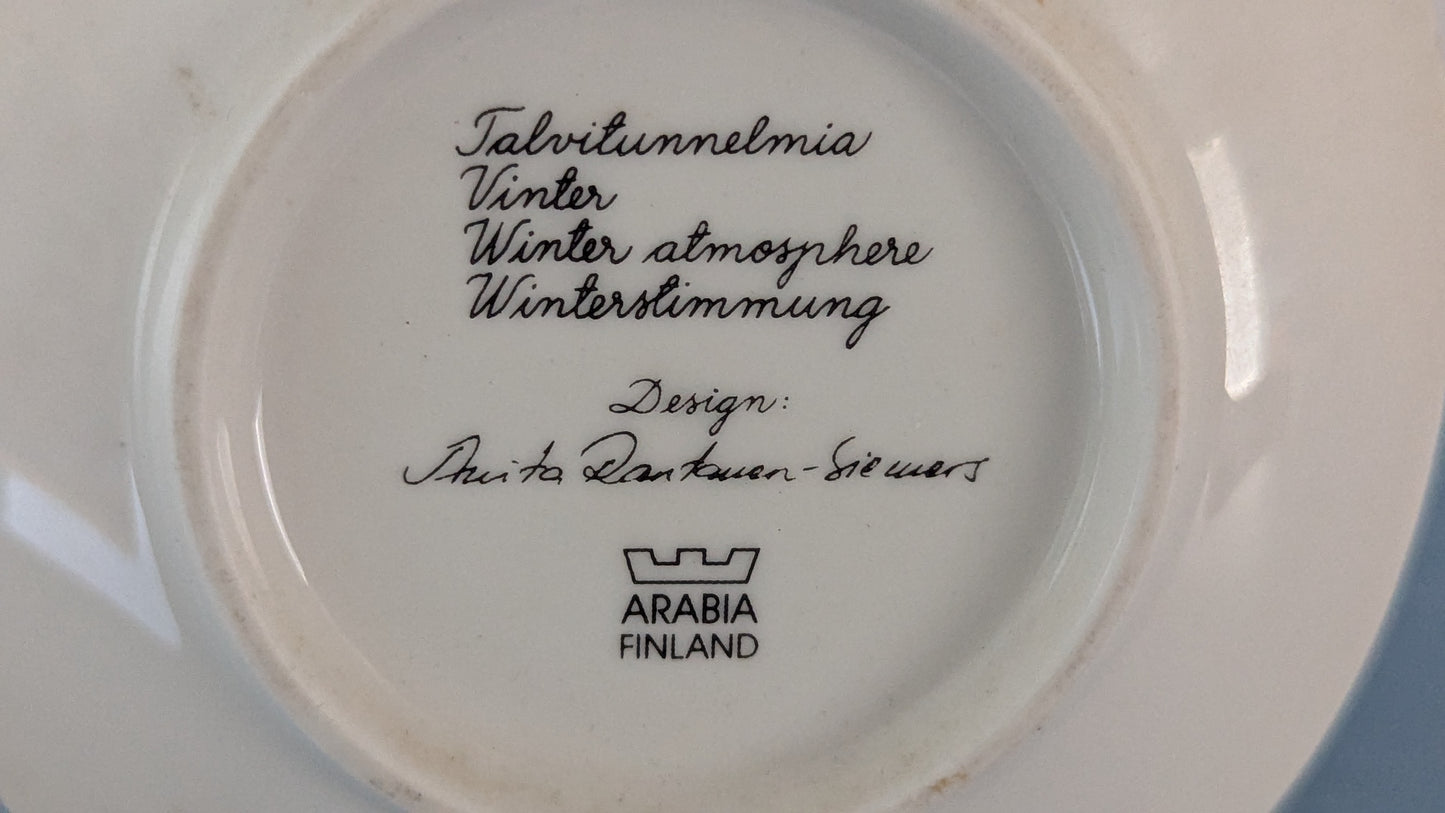 Arabia Talvitunnelmia Seinälautanen (Anita Rantanen-Siewers)