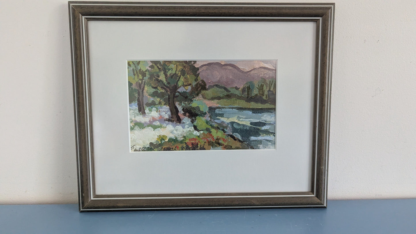 Hector Wistuba Lorca - Signeerattu Öljyvärimaalaus (1985)