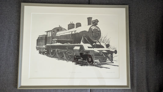 Leo Rannikko - Hiljainen Veturi (Signeerattu Grafiikka 1979)