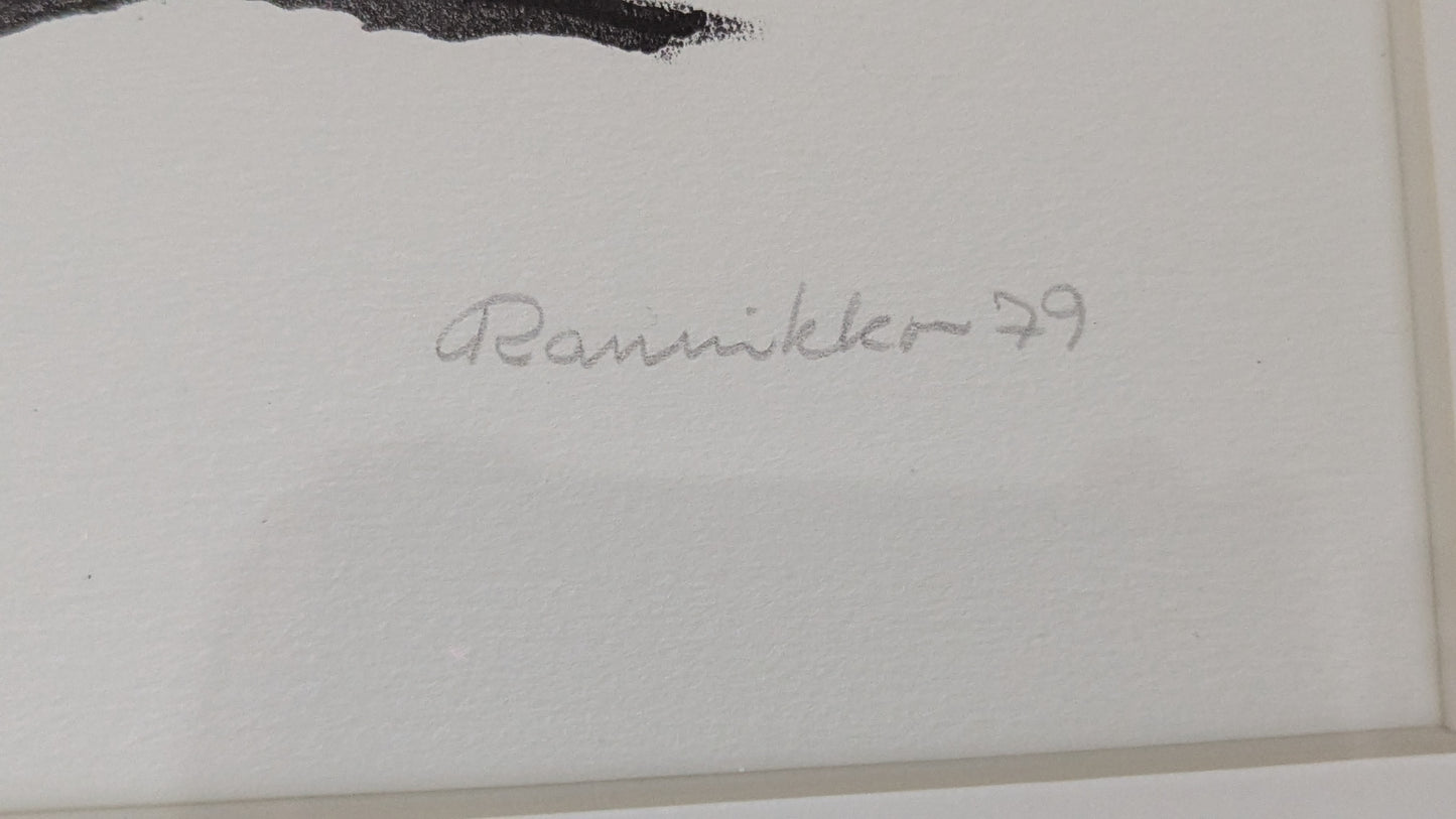 Leo Rannikko - Hiljainen Veturi (Signeerattu Grafiikka 1979)