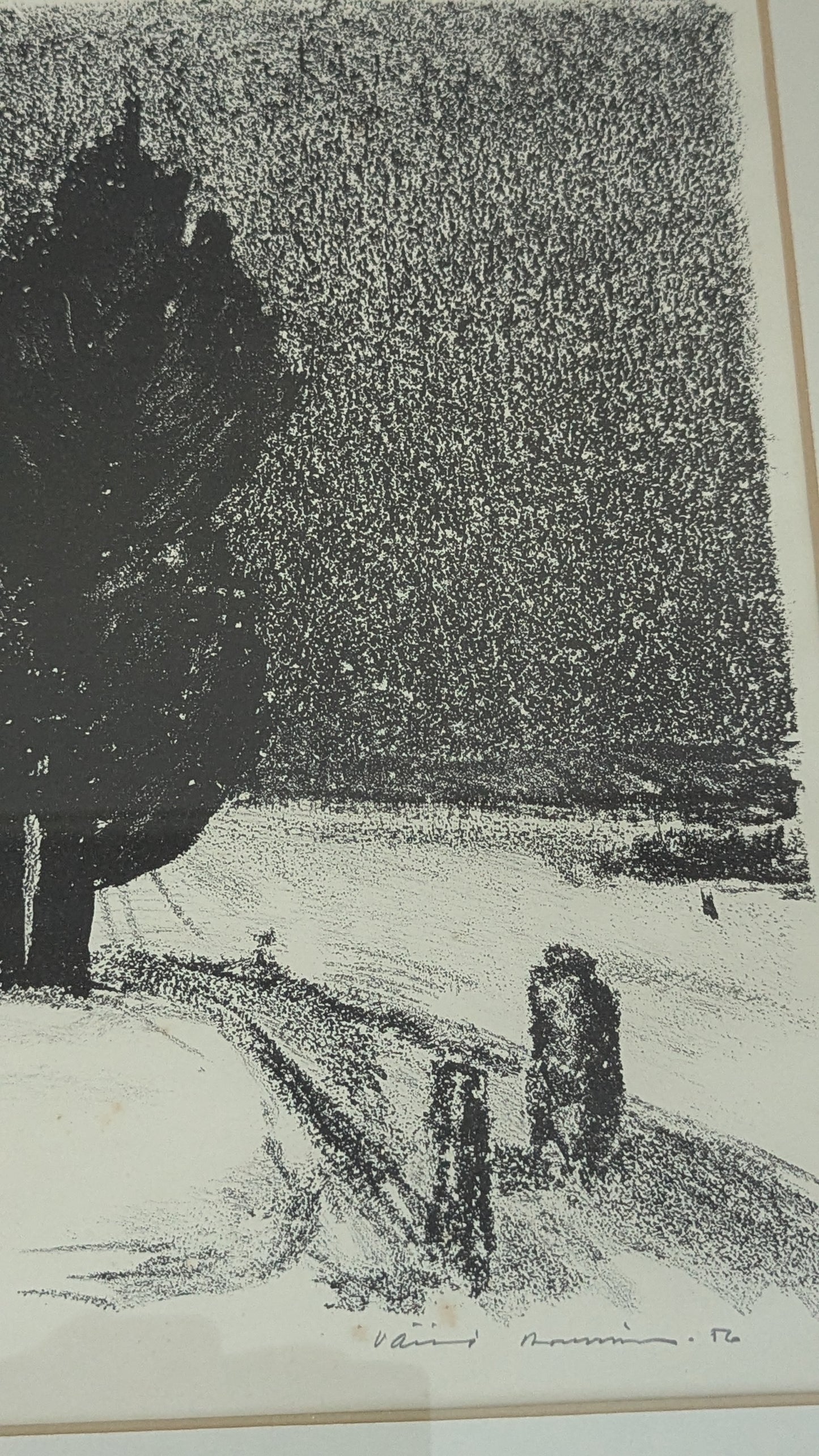 Väinö Rouvinen - Signeerattu Etsaus (1956)