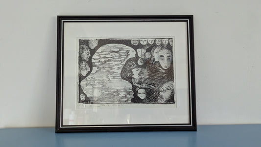 Marianne Falk - Signeerattu Grafiikka (1991, N.Y.C)