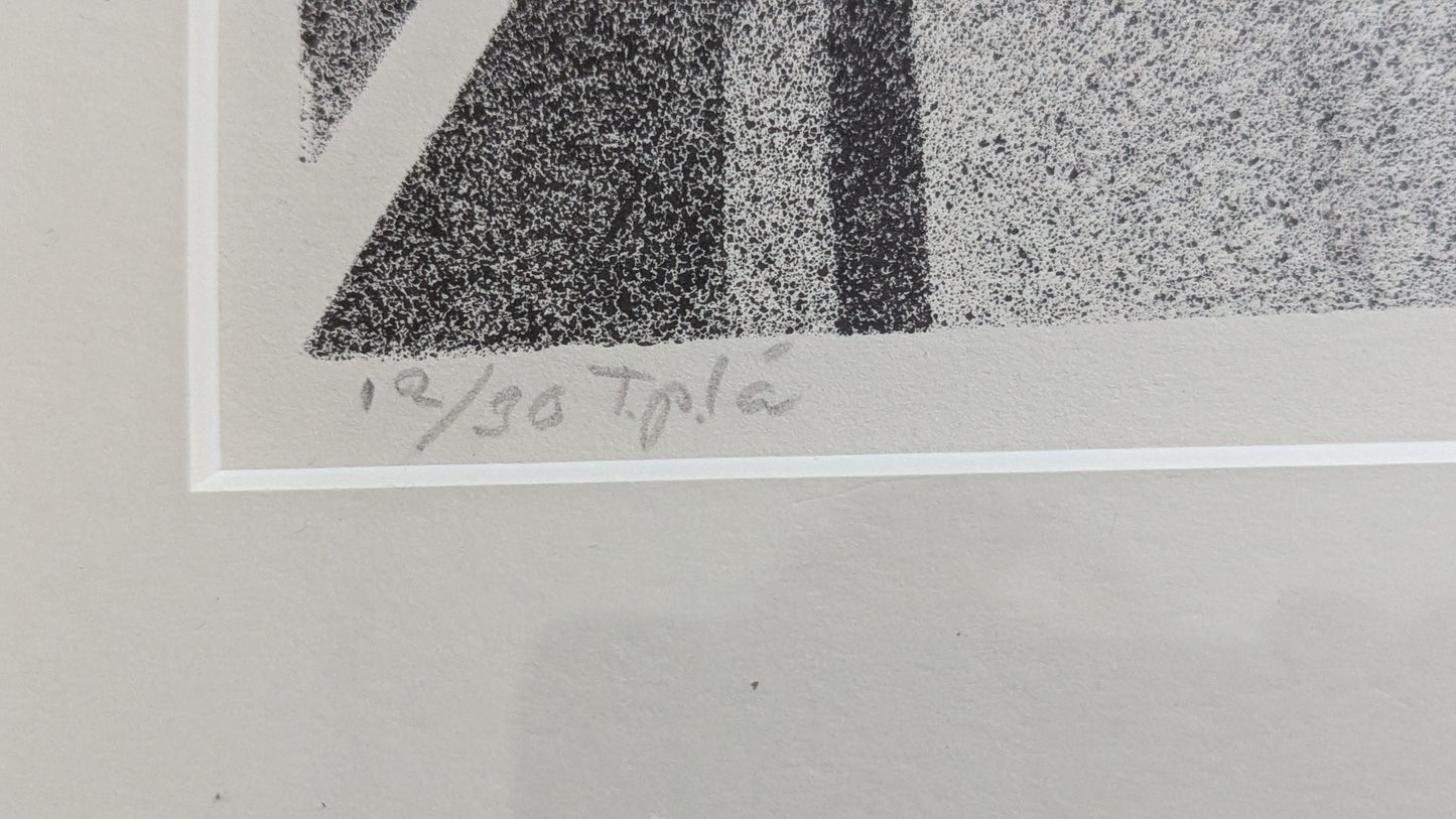 Leo Rannikko - Rappukäytävä (Signeerattu Grafiikka 1981)
