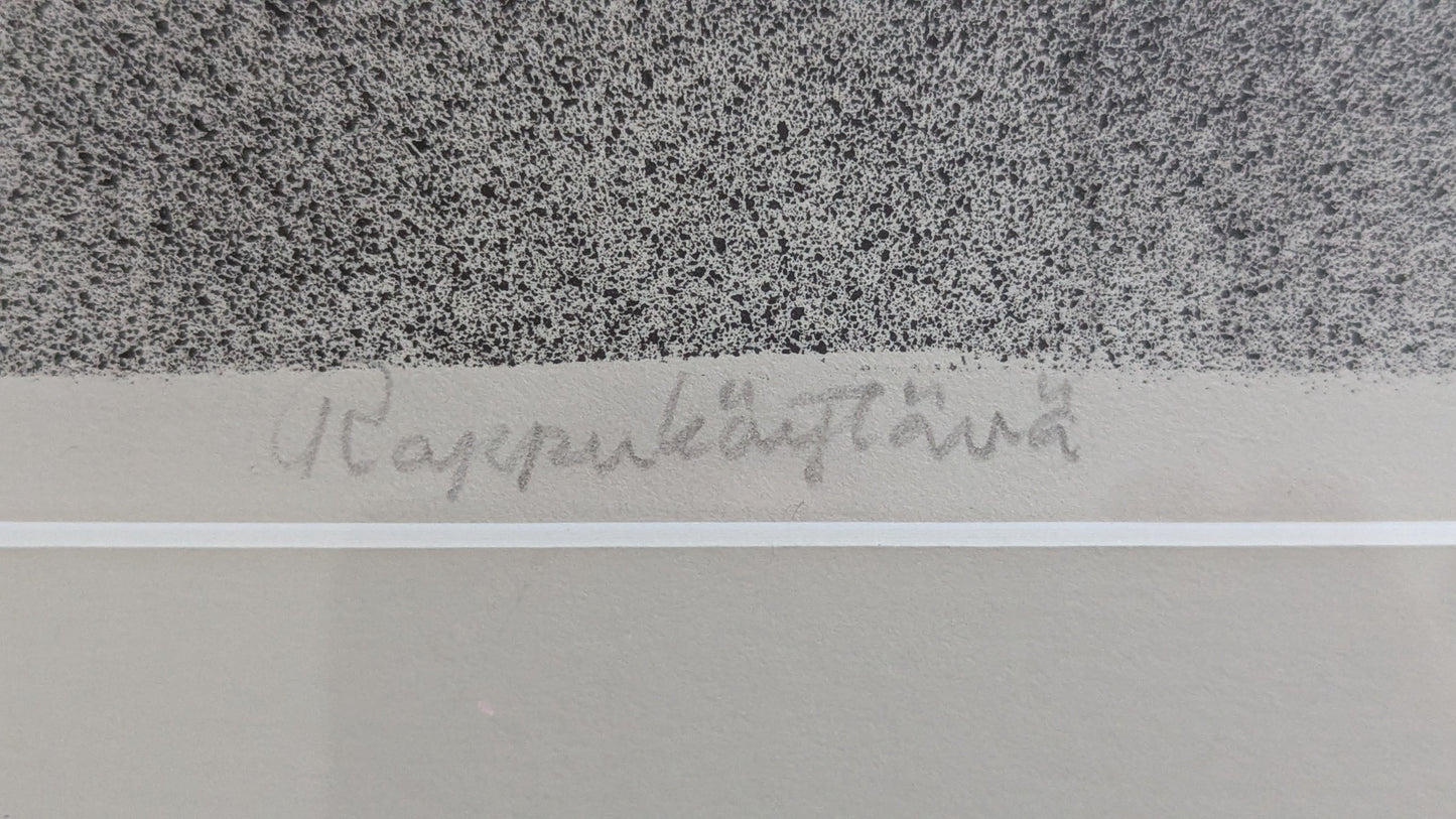 Leo Rannikko - Rappukäytävä (Signeerattu Grafiikka 1981)