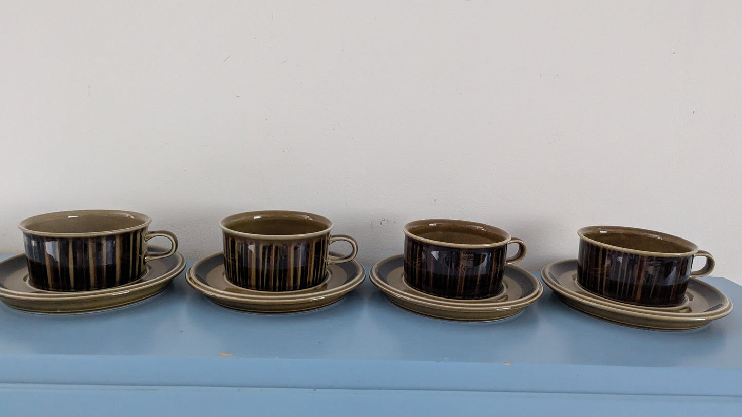 Arabia Kosmos Teeastiasto Neljälle Hengelle (8-osaa, 1963-1976)