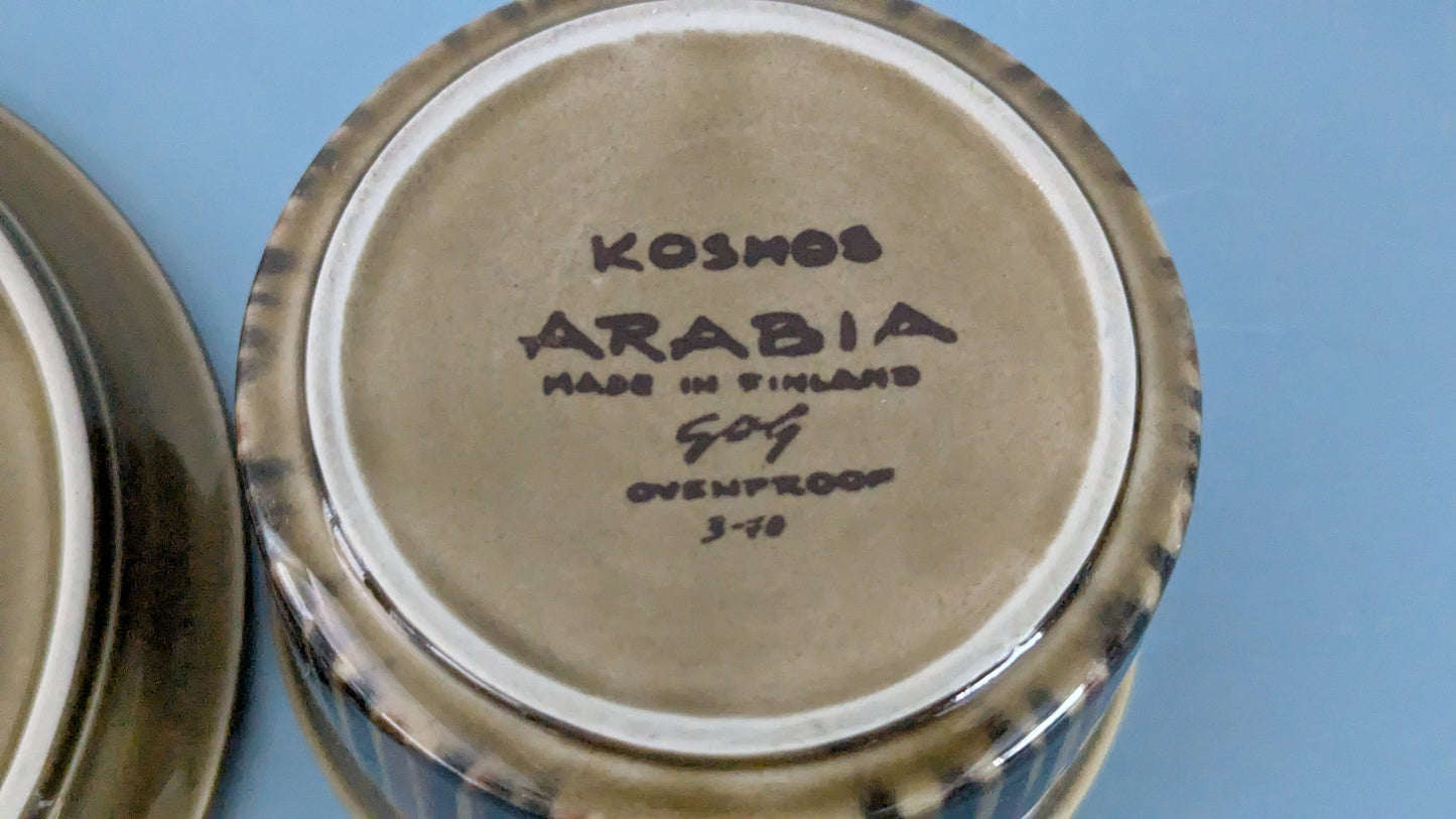 Arabia Kosmos Teeastiasto Neljälle Hengelle (8-osaa, 1963-1976)