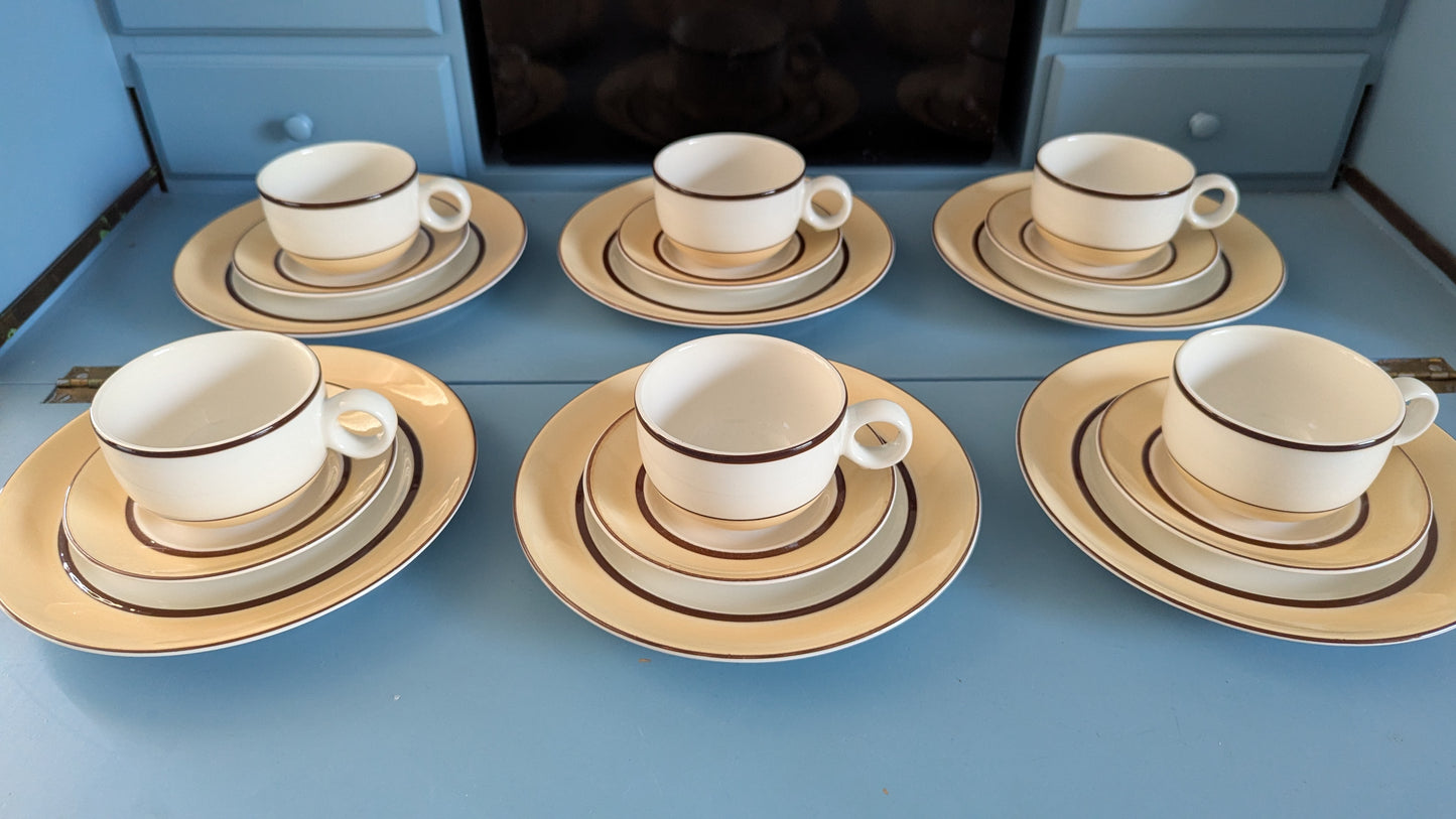 Arabia Olki Kahviastiasto Kuudelle Hengelle (18-osaa, 1998-2002, Stig Lindberg)