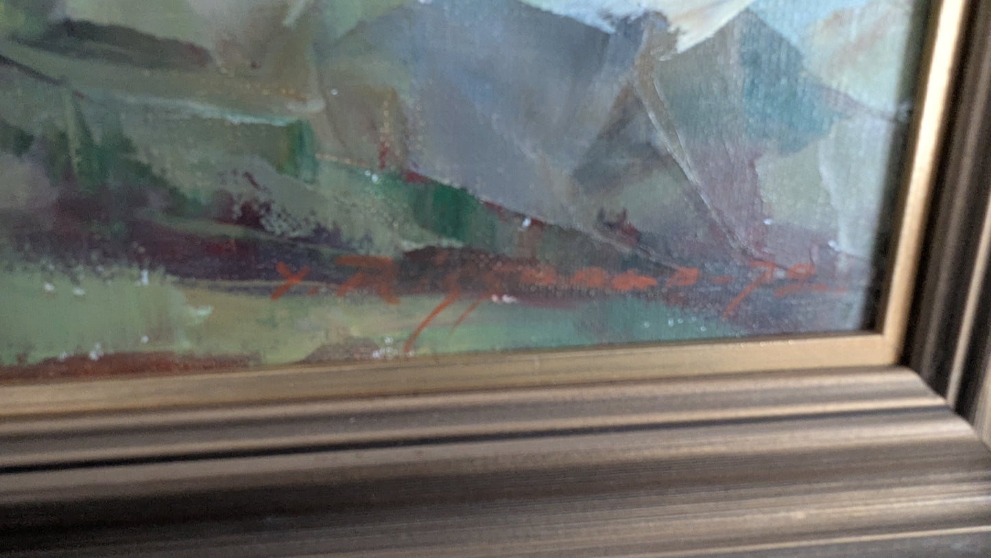 Yrjö Rissanen - Signeerattu Öljyvärimaalaus (1972)