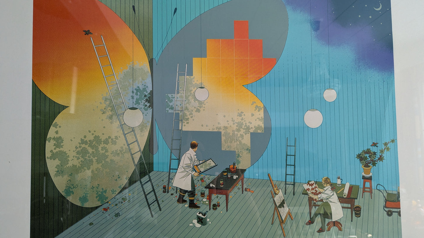 Raimo Huittinen - Silkkiperhonen (Signeerattu Grafiikka 1992)