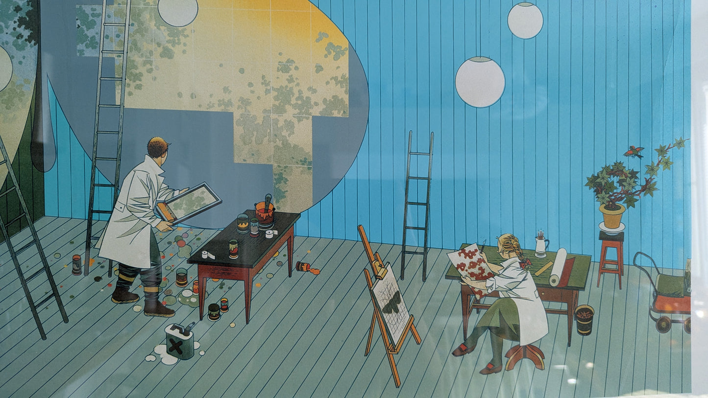 Raimo Huittinen - Silkkiperhonen (Signeerattu Grafiikka 1992)