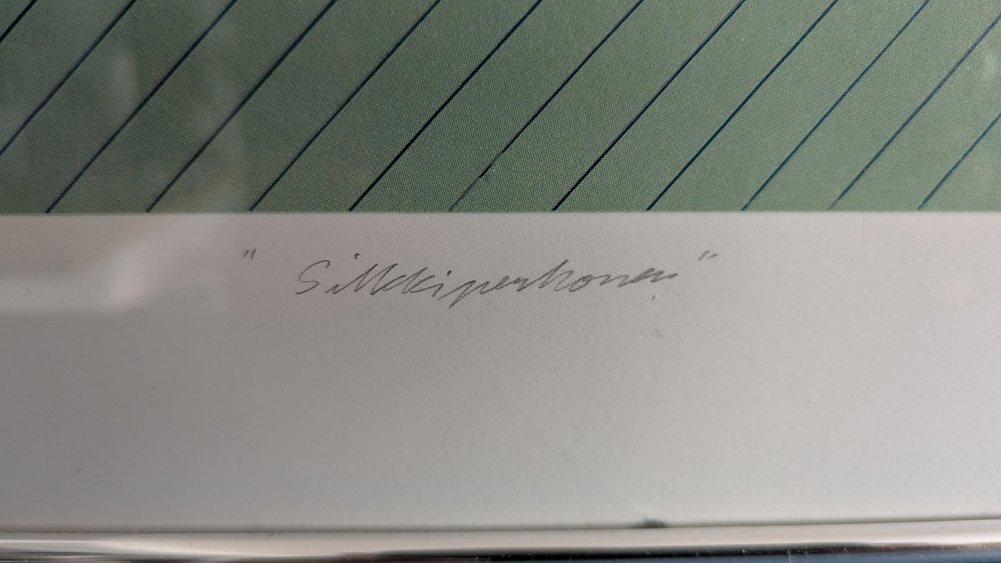 Raimo Huittinen - Silkkiperhonen (Signeerattu Grafiikka 1992)