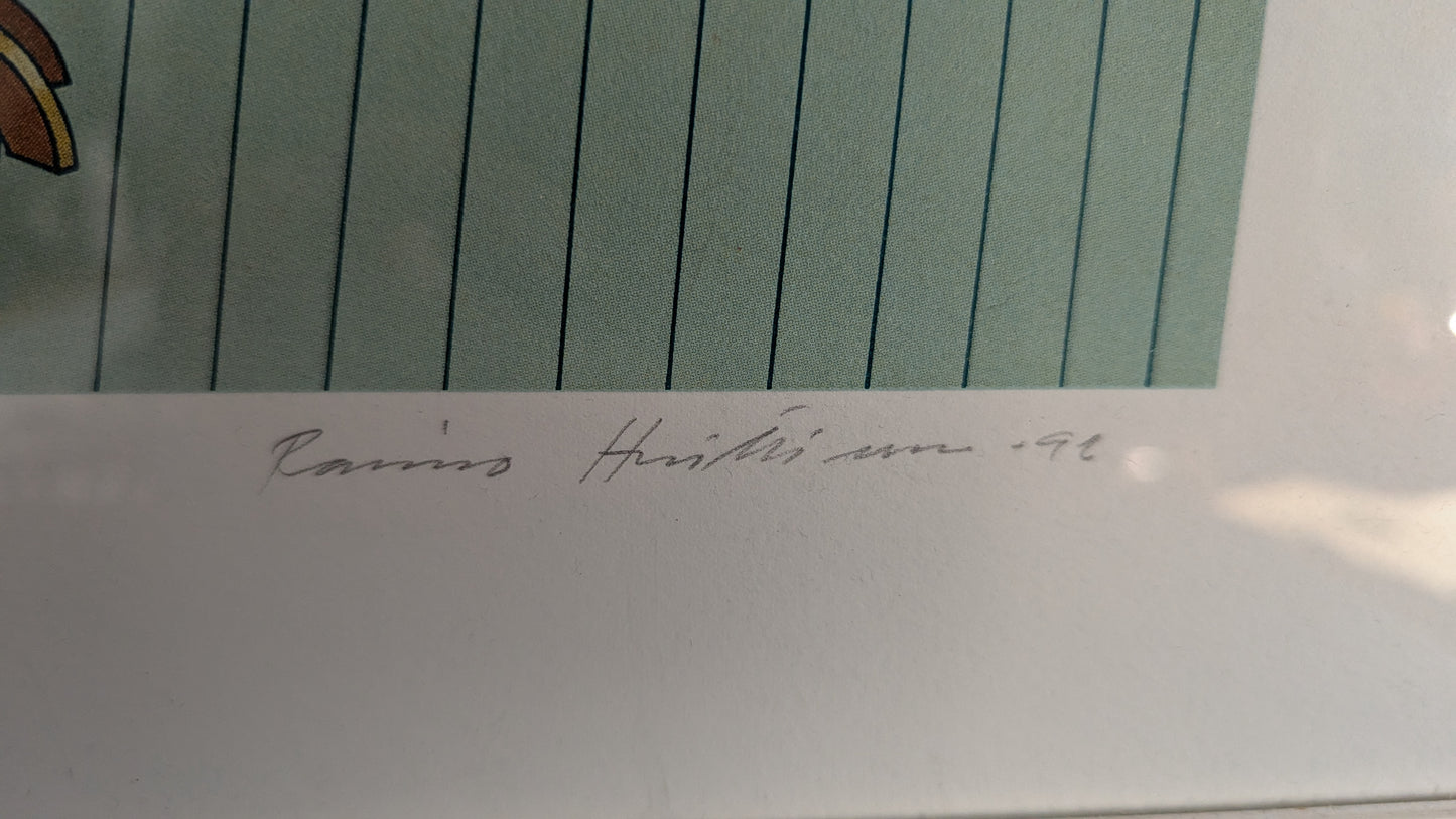 Raimo Huittinen - Silkkiperhonen (Signeerattu Grafiikka 1992)