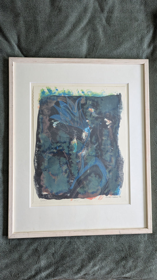 Marianne Kokkonen - Yölilja (Signeerattu Monotypia, 1/1 1998)