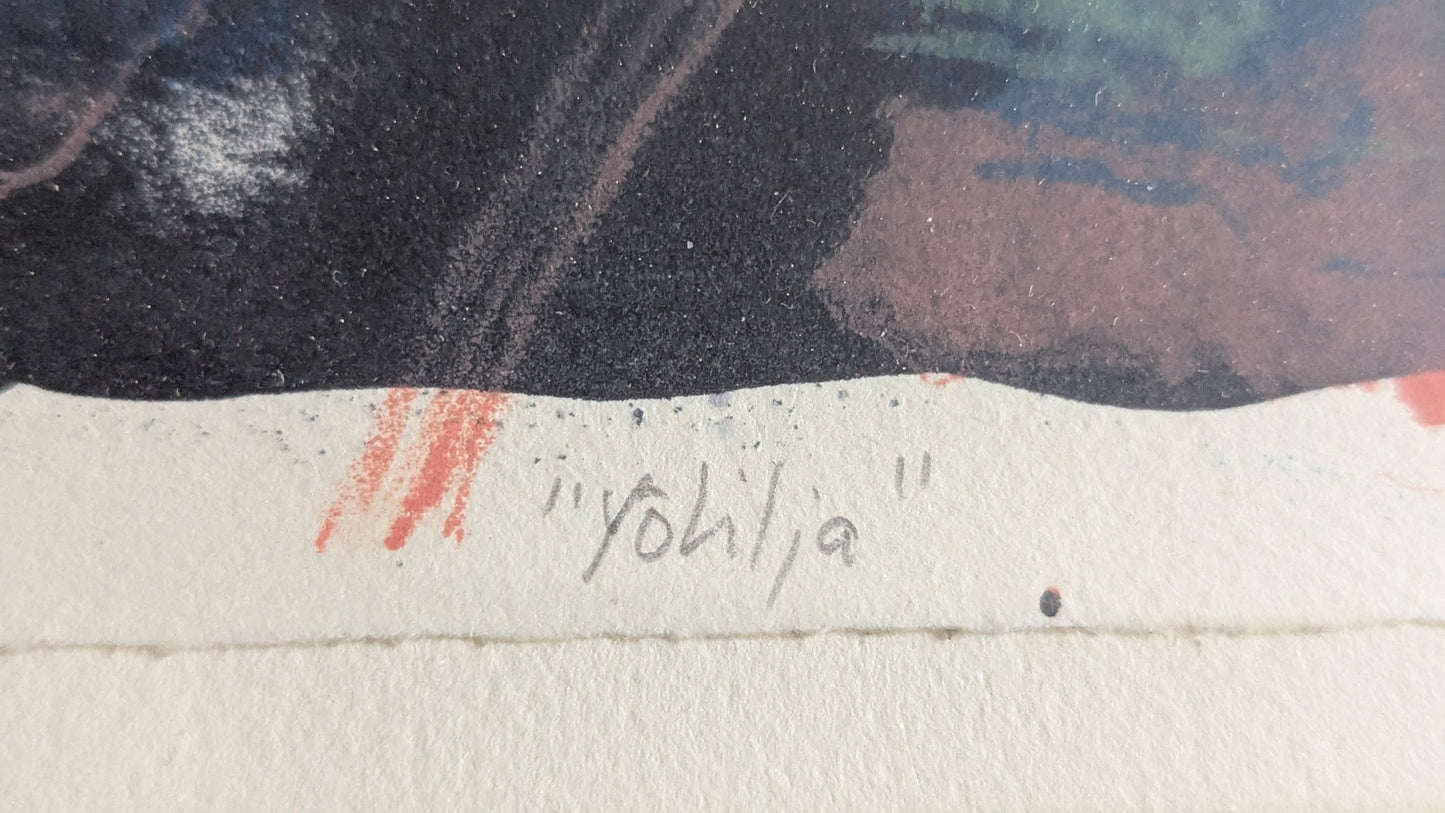 Marianne Kokkonen - Yölilja (Signeerattu Monotypia, 1/1 1998)