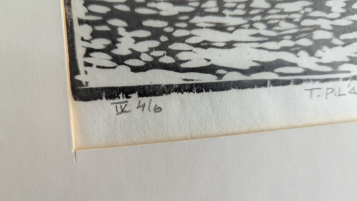 Kauko Naarmala - Euran Silta (Signeerattu Puupiirros, 1990)