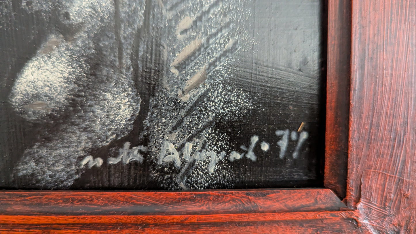 Matti Alapoti - Signeerattu Öljyvärimaalaus (1977)