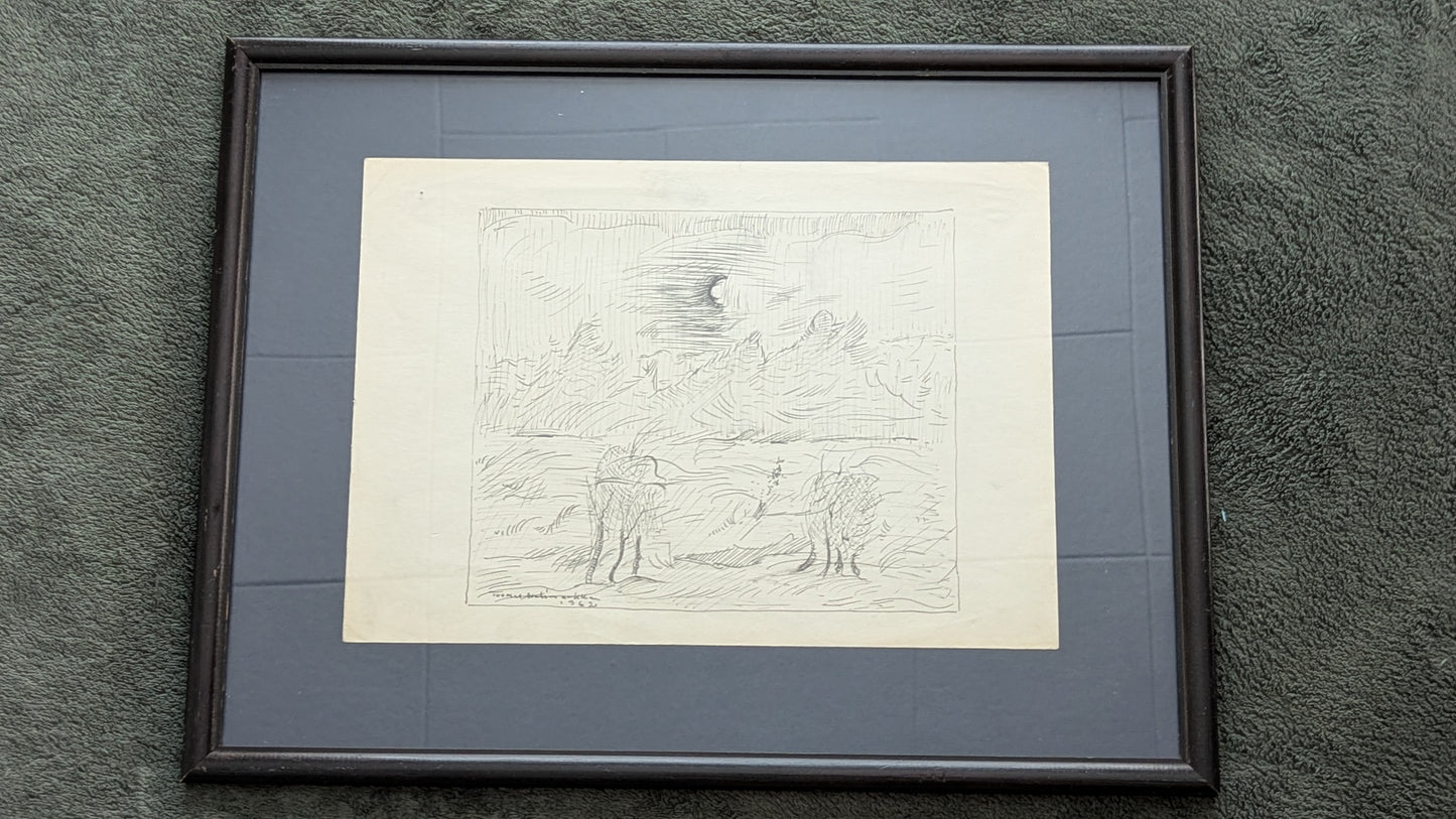 Tuomas Nelimarkka - Signeerattu Tussityö (1962)