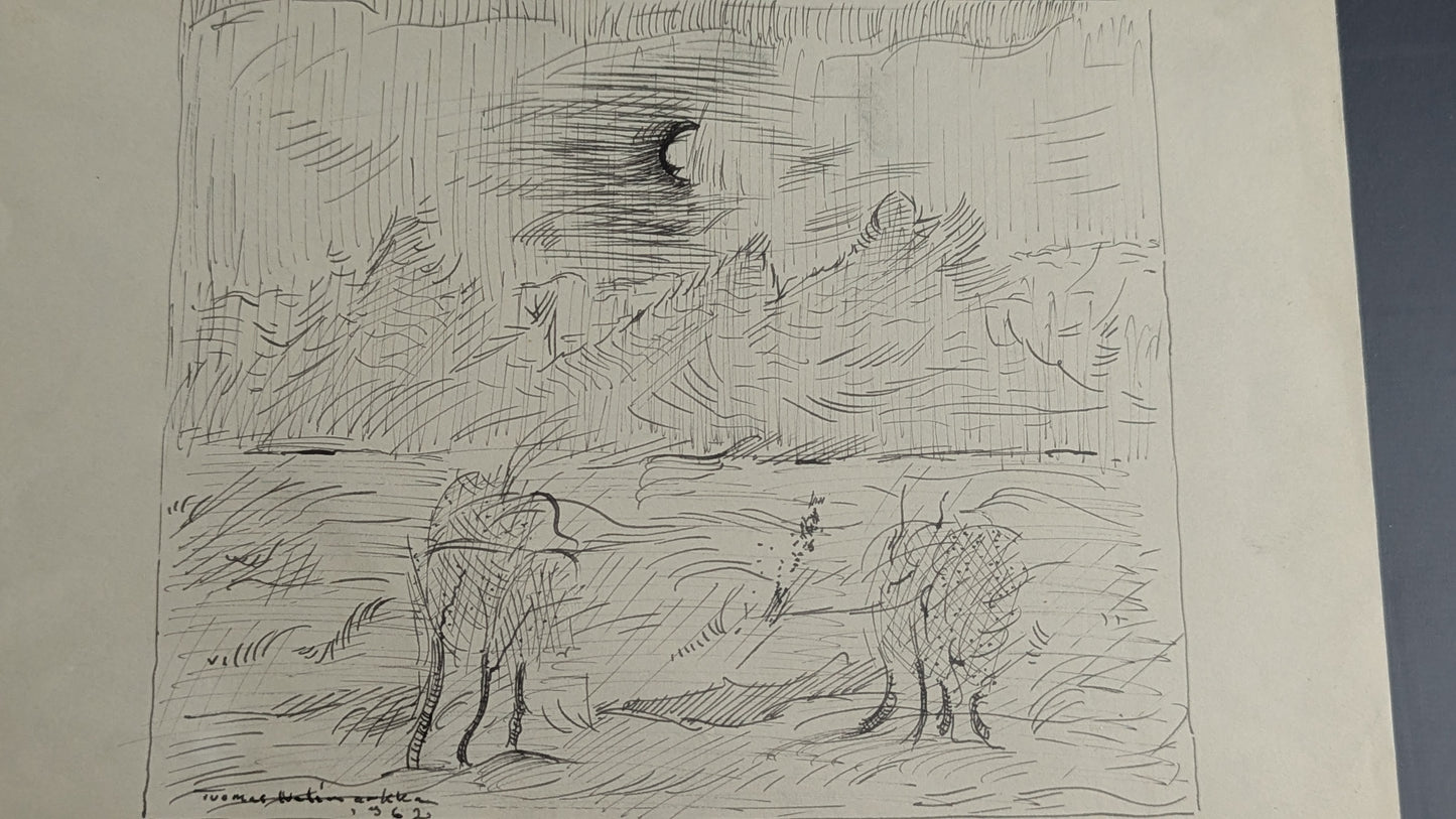 Tuomas Nelimarkka - Signeerattu Tussityö (1962)