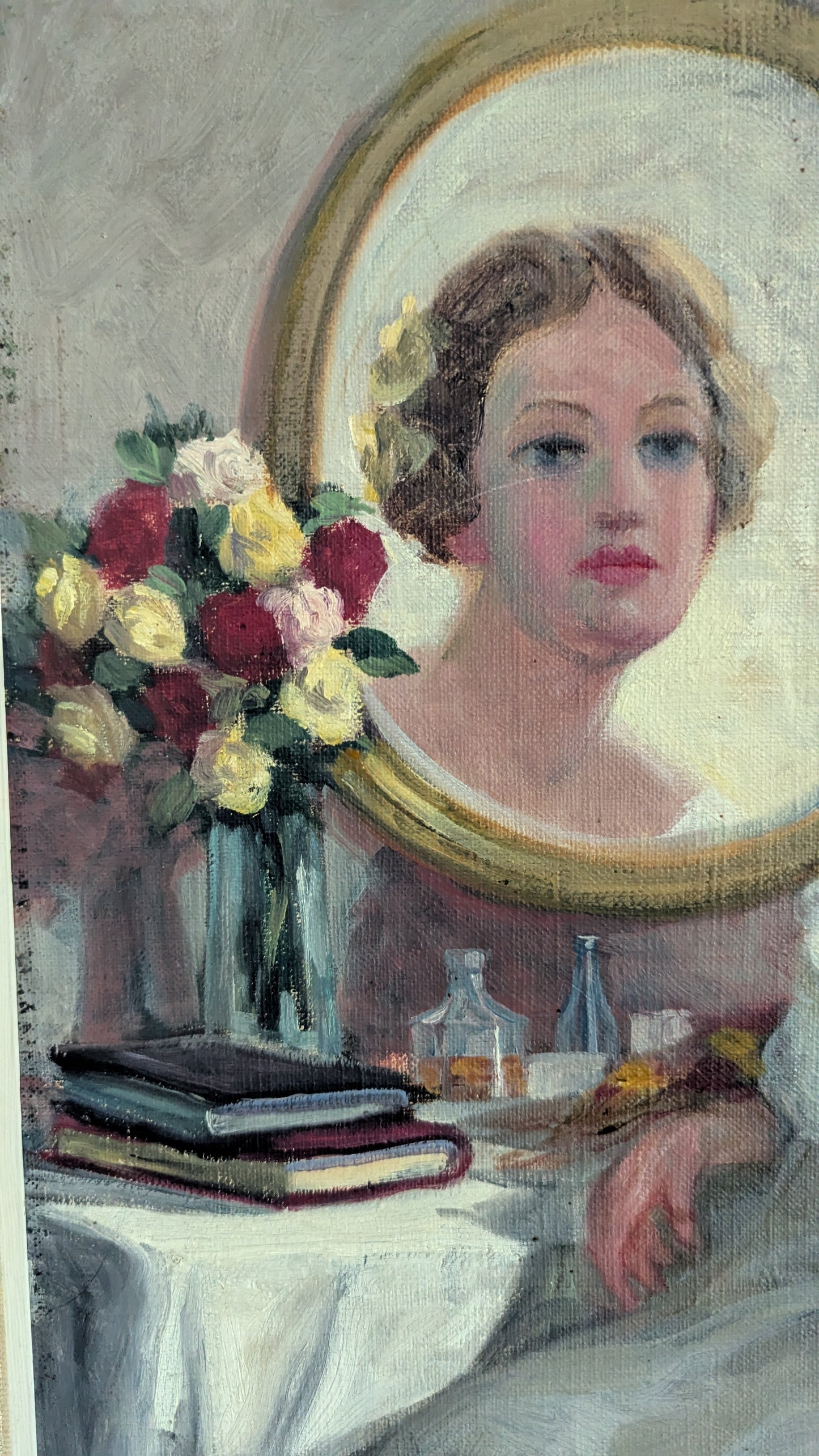 Signeerattu Öljyvärimaalaus Kankaalle