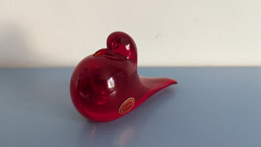 Archimede Seguso / Murano - Kyyhky / Lasilintu (1960-luku, Tarralla)