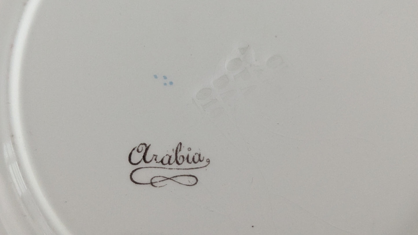 Arabia - Pyrola Salaattilautanen / Alkuruokalautanen (1897-1909)