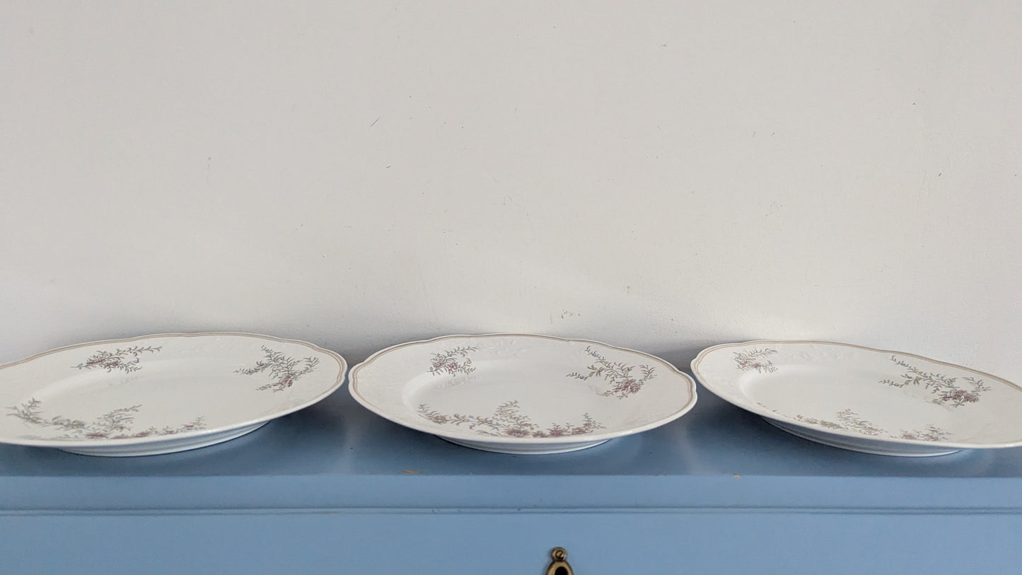 Arabia - Pyrola Ruokalautanen (3kpl, 1897-1909)