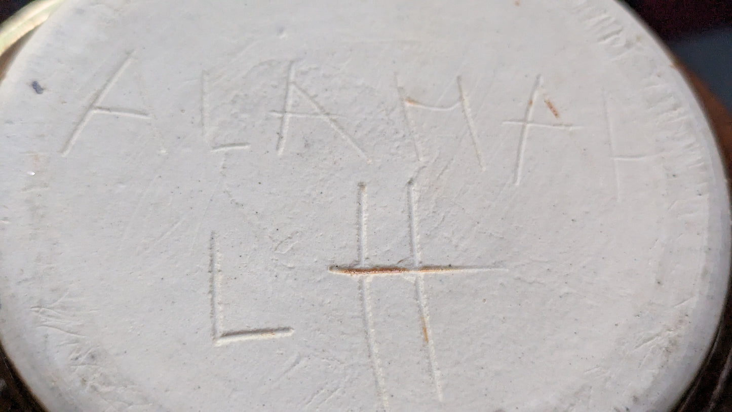 Alamaan Keramiikka - Syvälautanen (1974-1980-luvun Alku, Sign. Liisa Hallamaa)