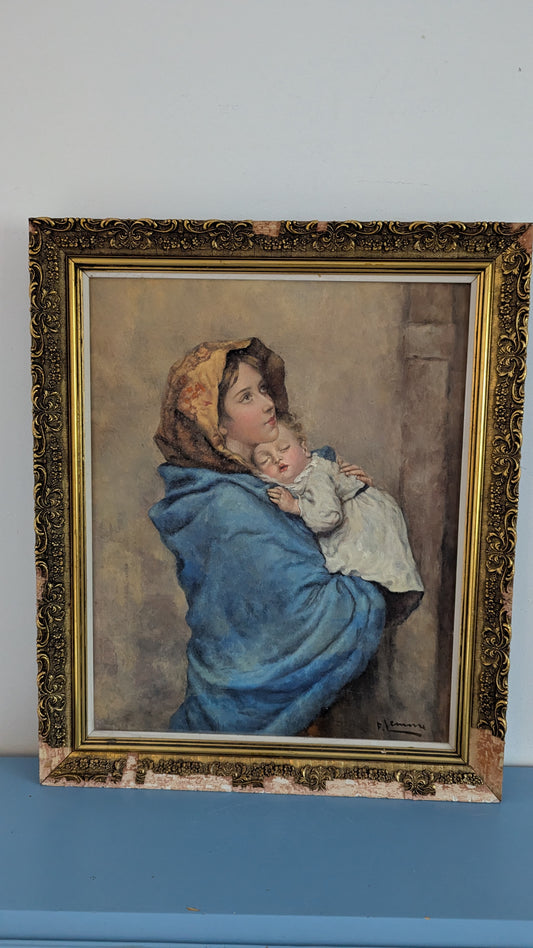 F. Lemme - Signeerattu Öljyvärimaalaus