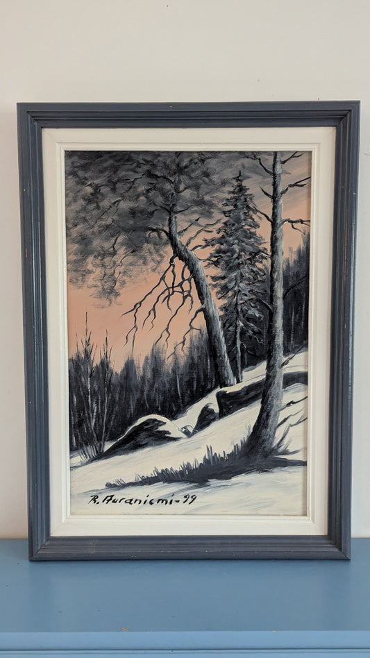 Raimo Auraniemi - Signeerattu Öljyvärimaalaus (1999)