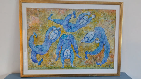 Aaro Rauhala - Temppuilijat (Signeerattu Sekatekniikka 1988)