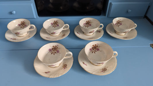 Arabia Raili Kahviastiasto Kuudelle Hengelle (12-osaa, 1947-1953, Svea Granlund)